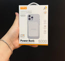 Power Bank Magsafe Carregador Indução 5000mah Sem Fio Cor Branco