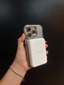 Power Bank Magsafe Carregador Indução 5000mah Sem Fio Cor Branco